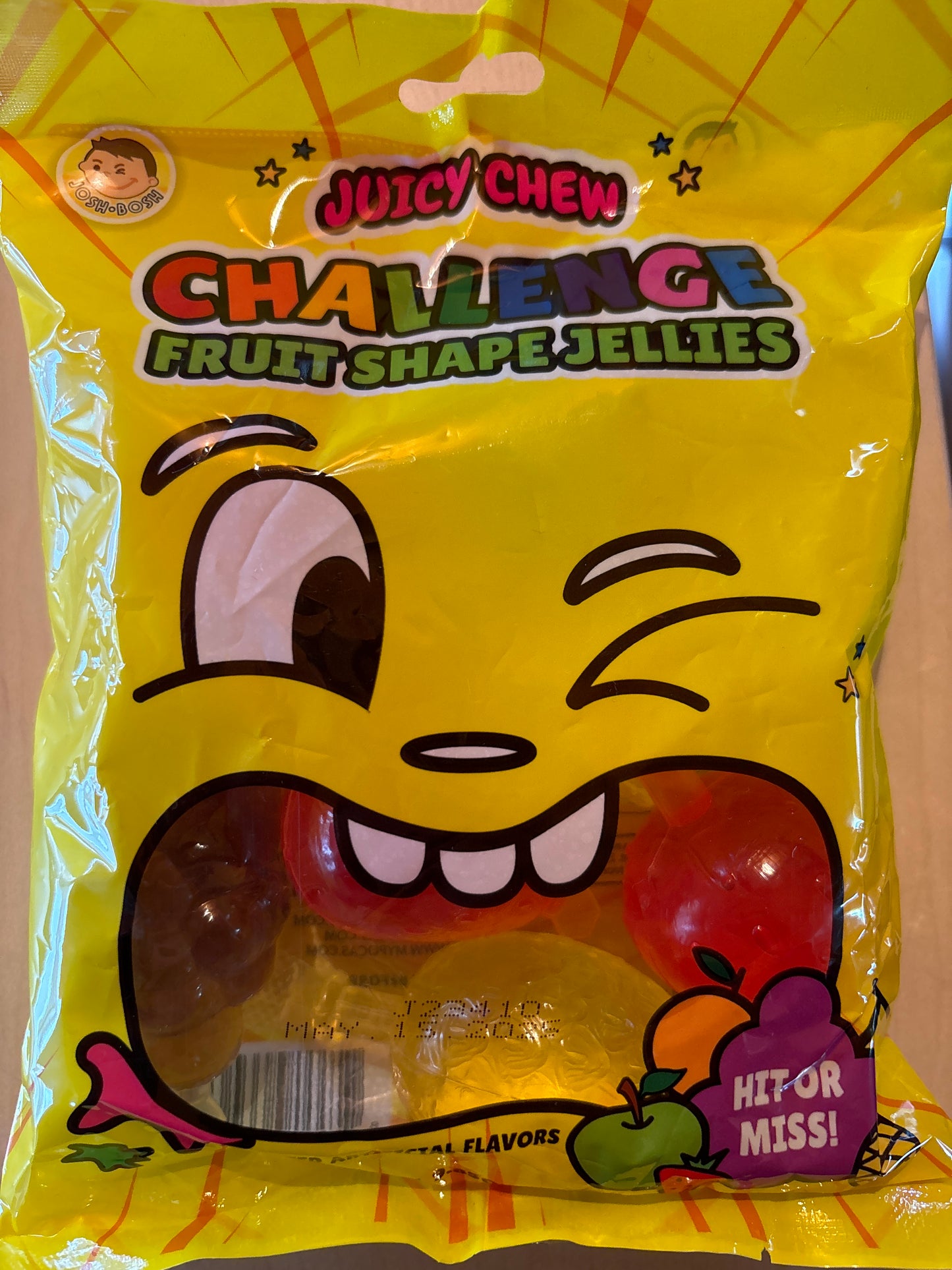 Juicy Chew Challenge Fruit Shape Jellies