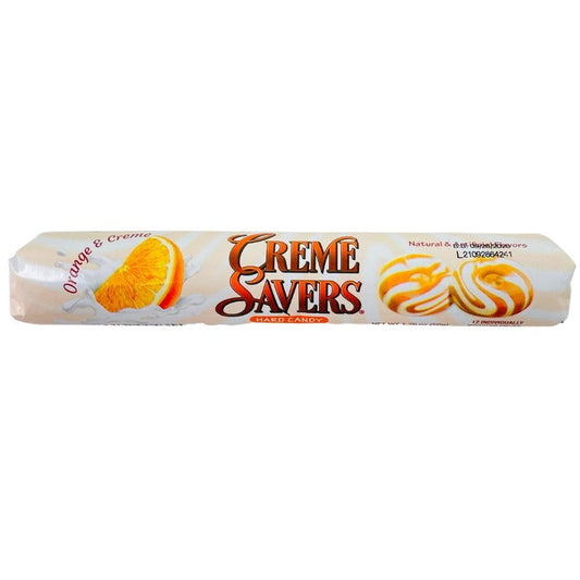 Creme Saver Roll Orange and Creme.